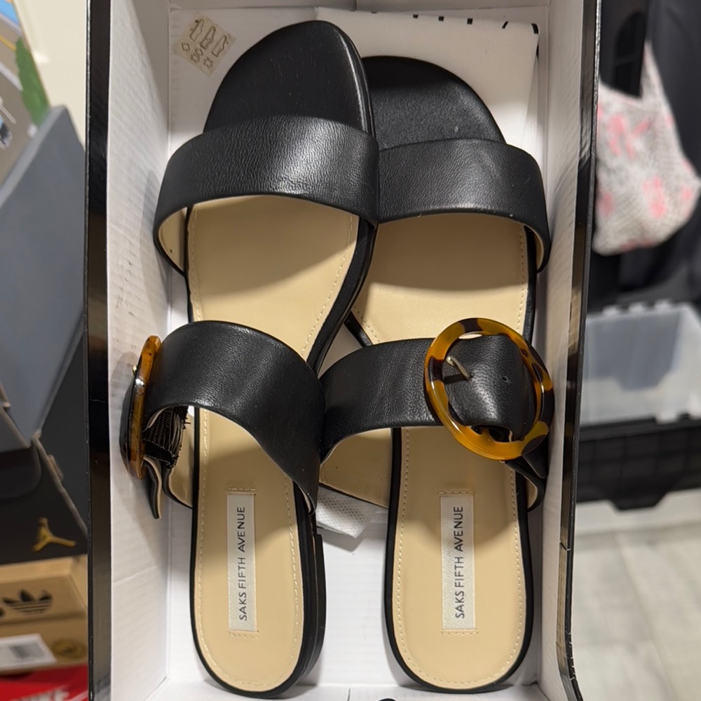 Saks Fifth Avenue Black Women's Sandals